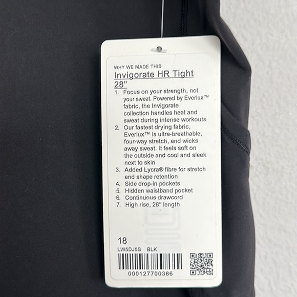 Invigorate HR tight 28” - Picture 7 of 7